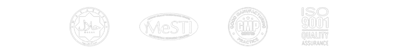 HALAL, MeSTI, GMP and ISO 9001 certified