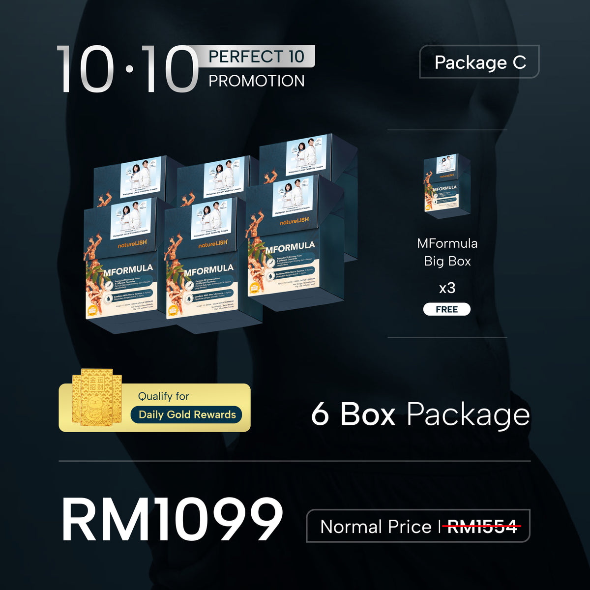 10.10 PERFECT 10 Promotion - 6 Box Package RM1099 with 3 FREE boxes