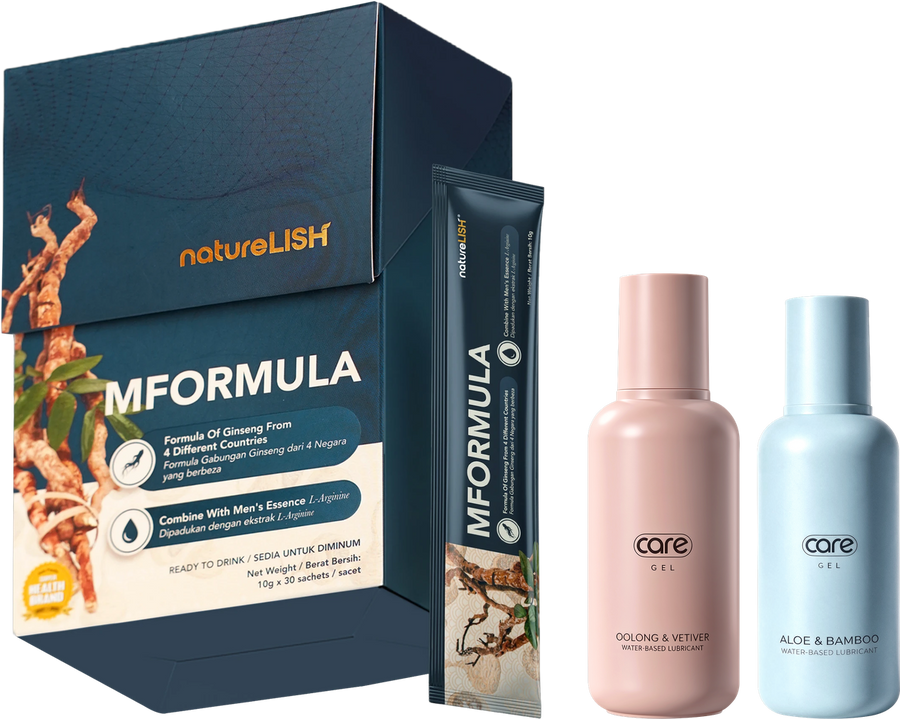 MFormula box and sachet with two free Care lubricants