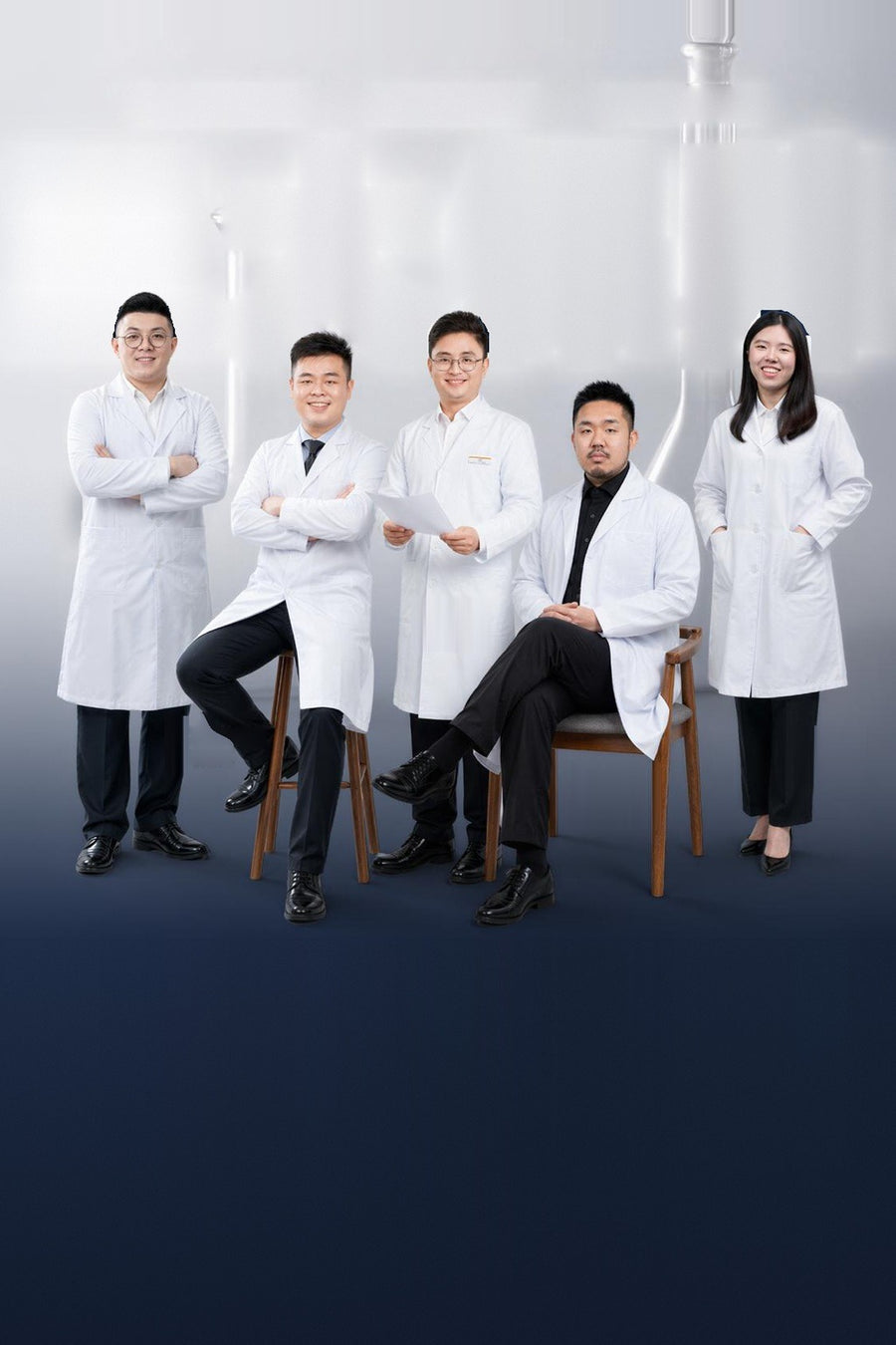 The MFormula health team: Beh, Johnson, Siin, Andrew and Angee